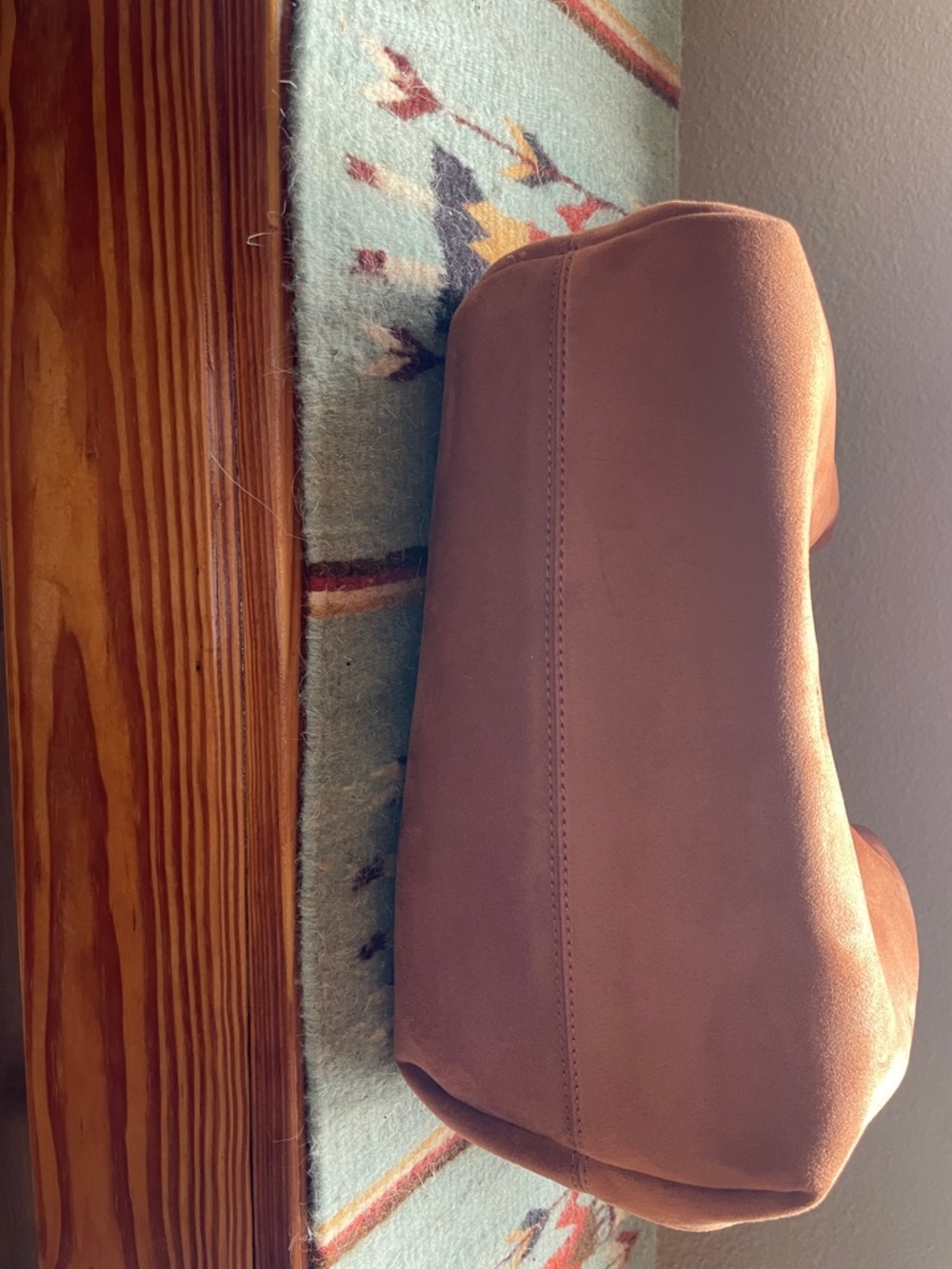 JW PEI Brown Hana Medium Faux Suede Tote Bag - Picture 5 of 7